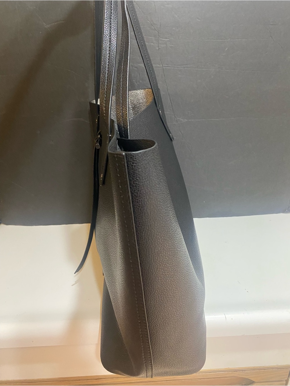 THACKER NEW YORK Fran Large Tote Bag LeatherTote Bag NWT $198 - Picture 3 of 10